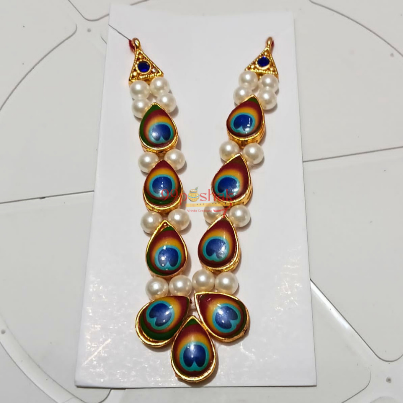 Radha Rani & Krishna Ji Mala | Premium Handmade Necklace for Laddu Gopal Festive Shringar