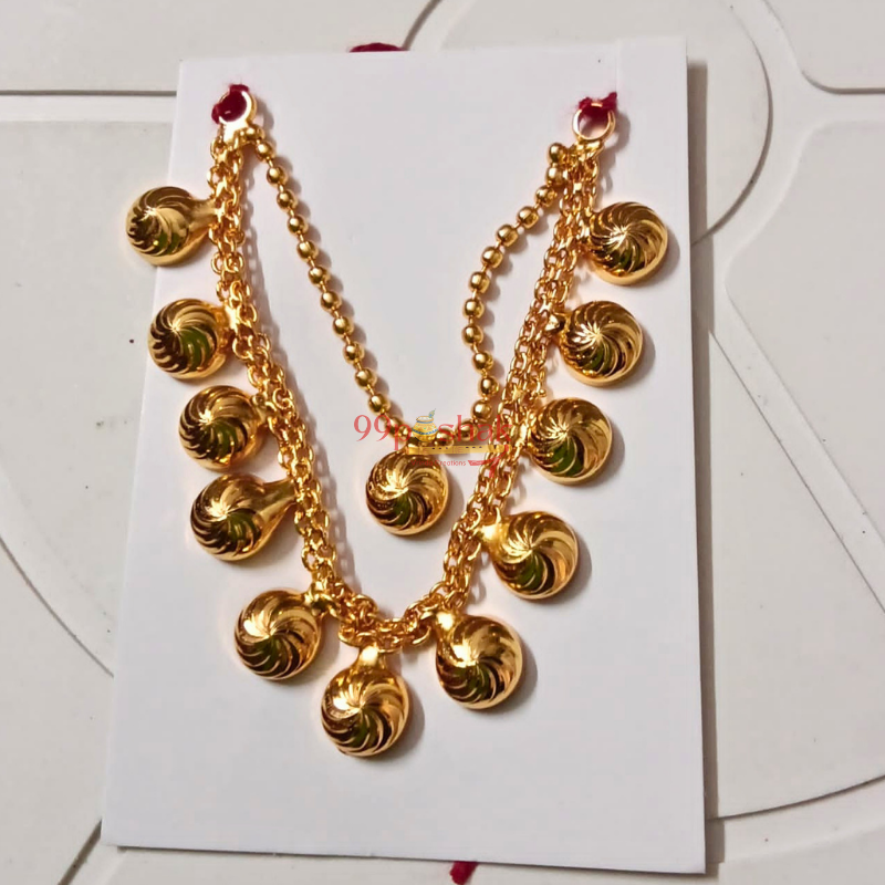 Laddu Gopal Gold Chain Mala Trending Design