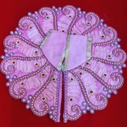 Elegant Pink Pearl Work Laddu Gopal Poshak