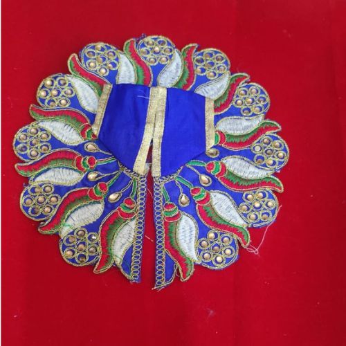 Royal Blue Embroidered Dress for Laddu Gopal
