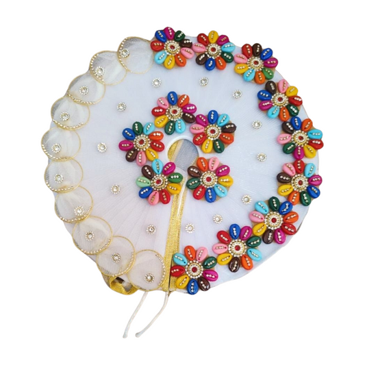Janmashtmi special White Heavy Dress with Pagdi for Laddu Gopal ji