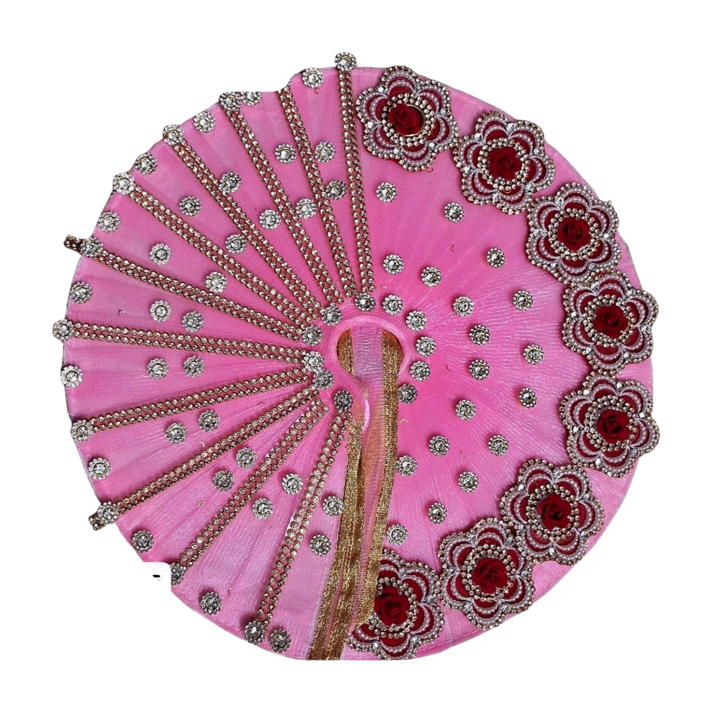 Janmashtmi special Pink Heavy Poshak with Pagdi for Laddu Gopal ji