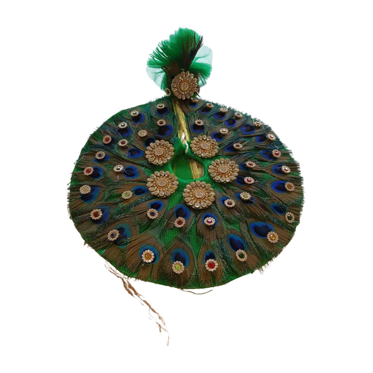 Hariyali Teej special Mor Pankh Poshak with Pagdi for Laddu Gopal ji