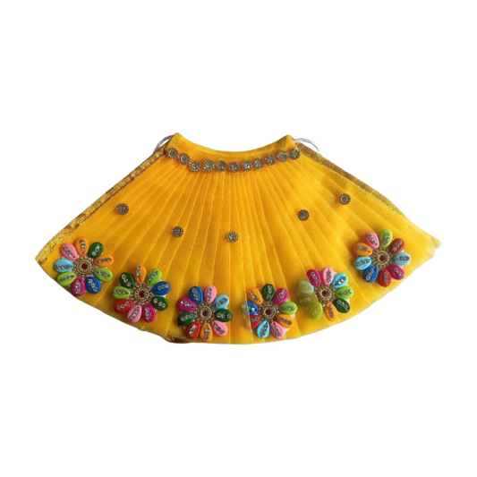 Durga Ji Navratri Dress Yellow Free Chauli Chunri