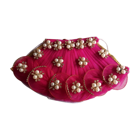 Durga Ji Navratri dress Pink Lehnga Patka