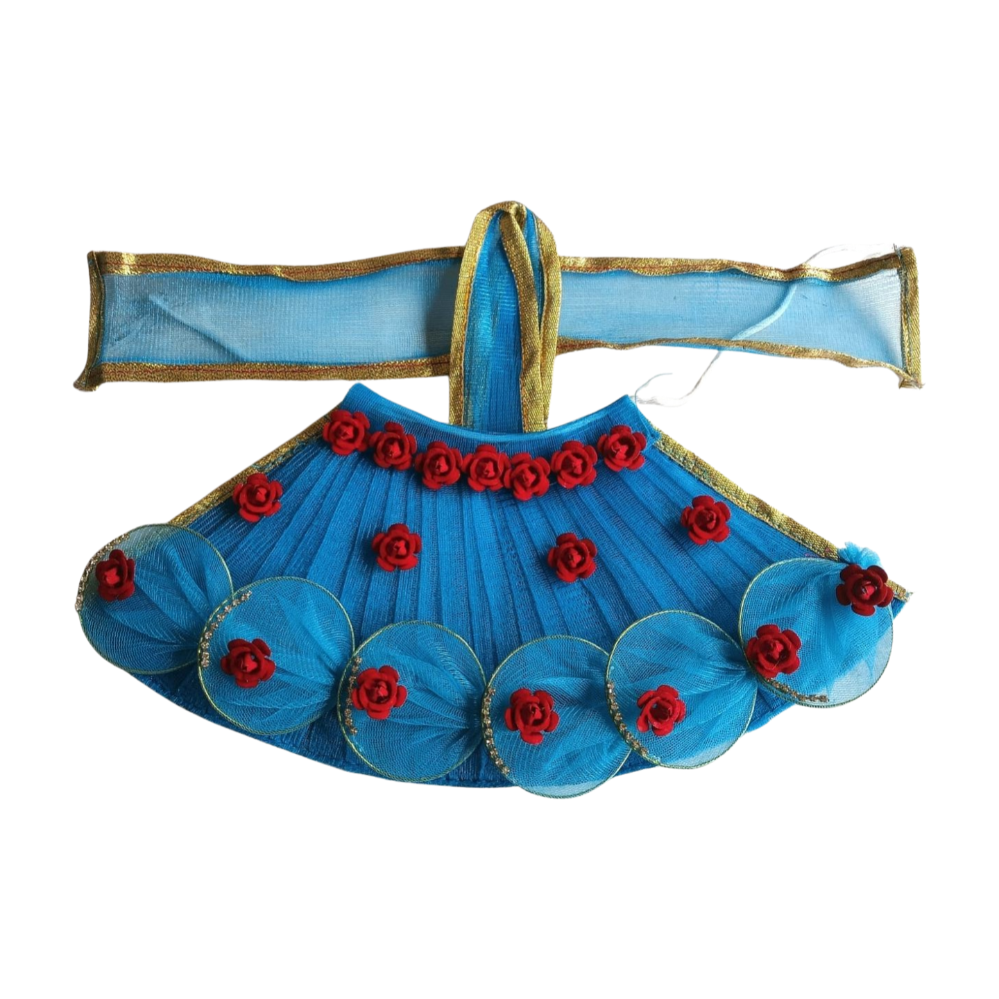 Mata Rani Navratri Dress Light Blue Free Chauli Chunri – 99poshak