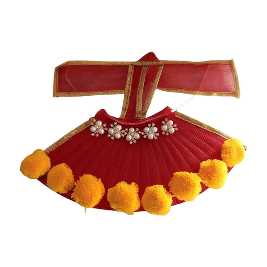 Mata Rani Navratri Dress Red Free Chauli Chunri
