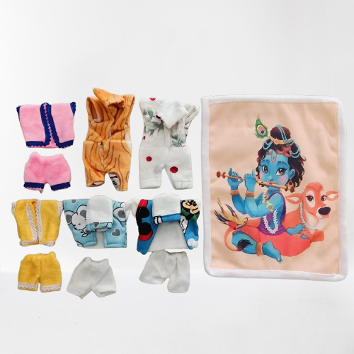 Combo of Winter Night Suit Rompers Jacket Suit Printed Blanket