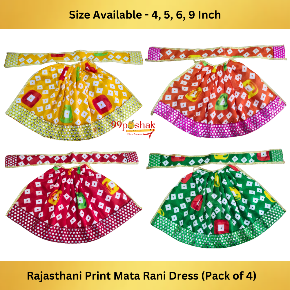 Mata Rani Rajasthani Design Dress Pack of 4