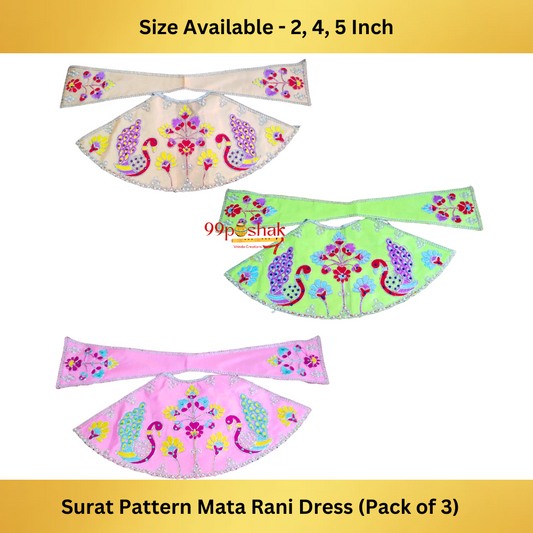 Mata Rani Surat Design Dress - Pack of 3