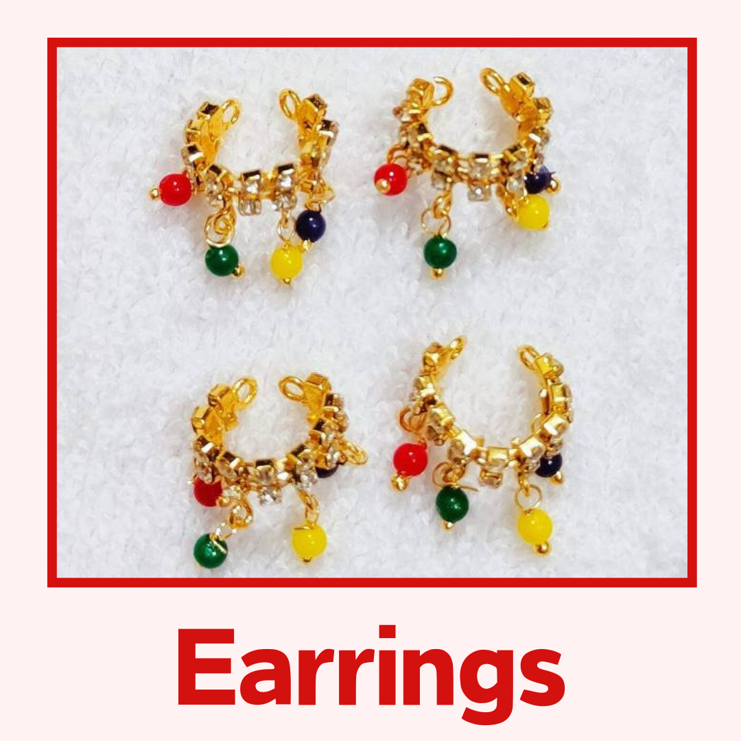 Laddu Gopal Earrings Tops