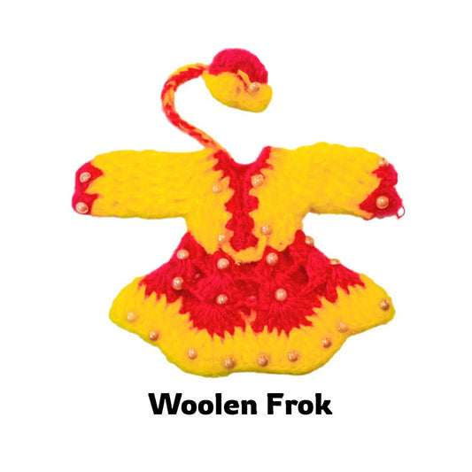 Pearl woolen frok for laddu gopal