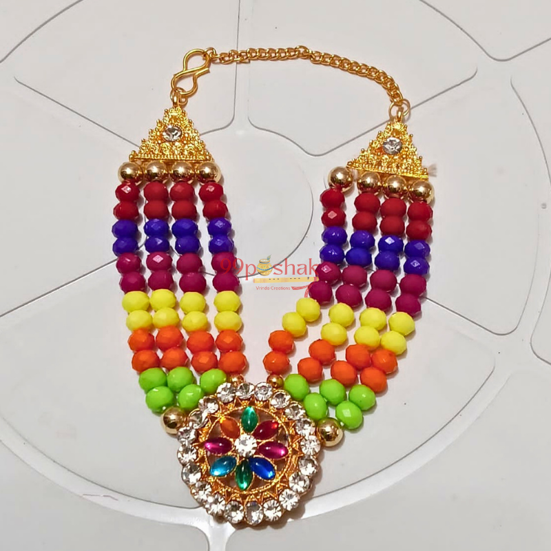 Laddu Gopal Janmashtami Multicolor Pearl Mala