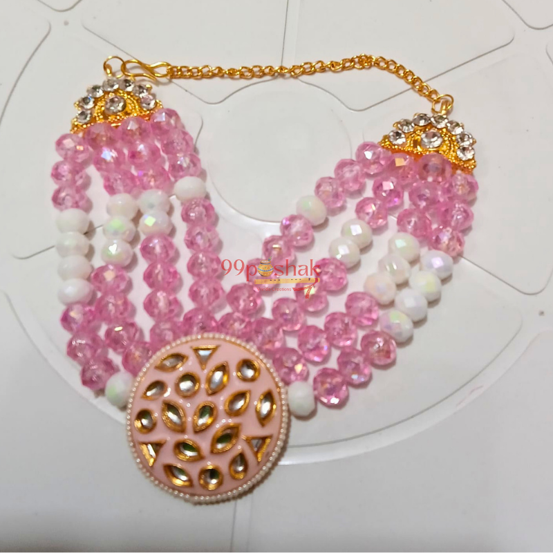 Laddu Gopal Pink Pearl Mala