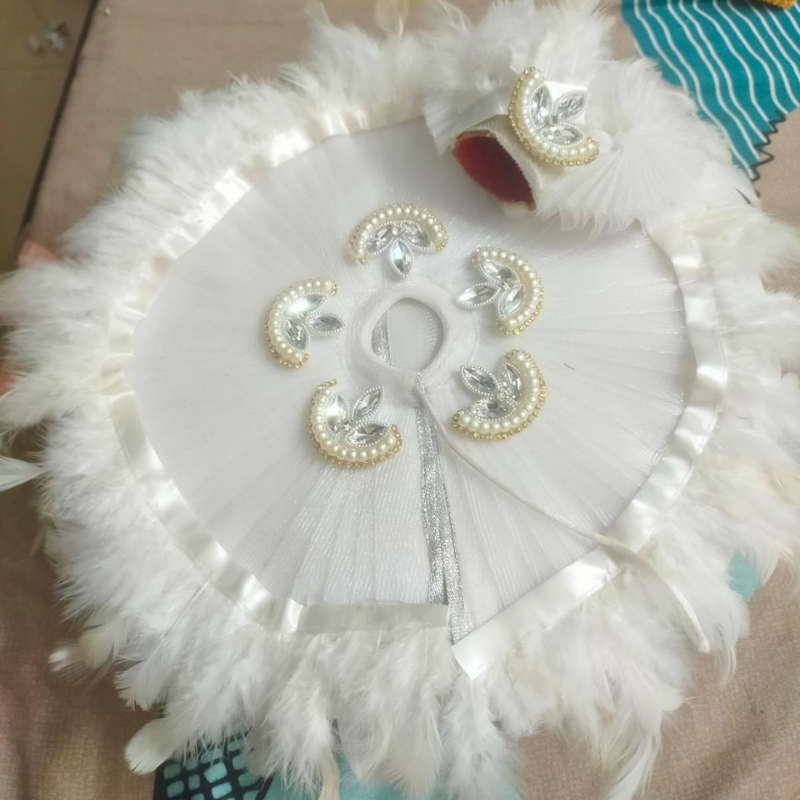 Laddu Gopal New Dress Design White Janmashtami