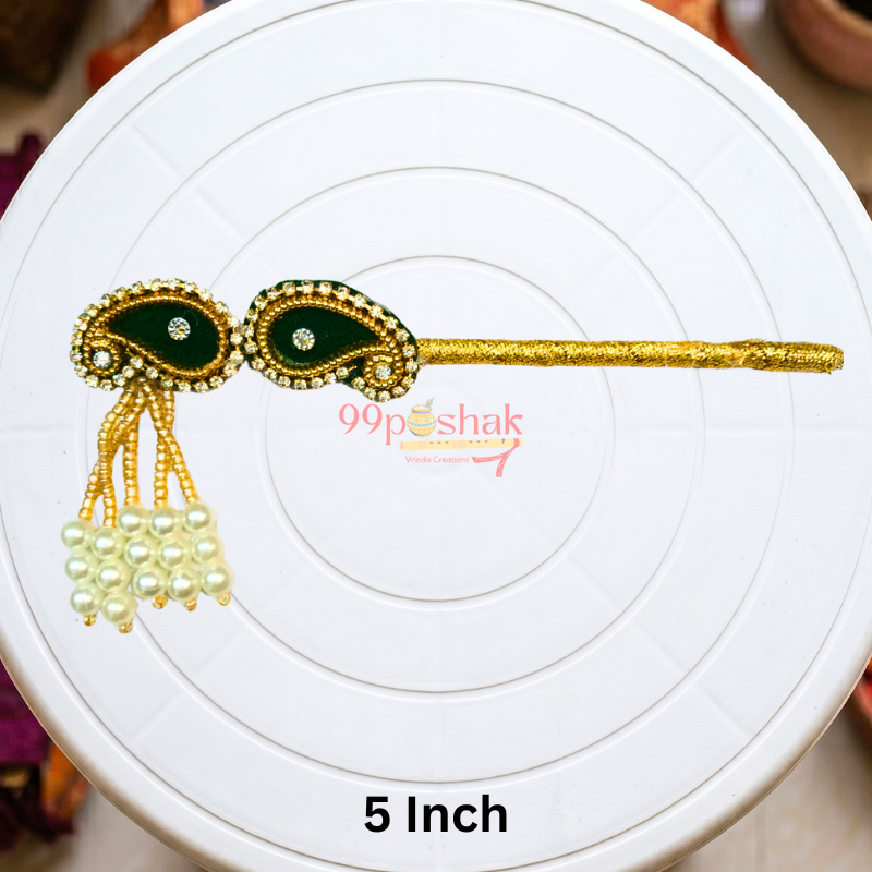 Handmade Kanha Ji Bansuri for Home Mandir Decoration