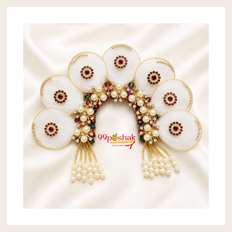 Laddu Gopal Janmashtami Chandrika Handmade Ring and Latkan