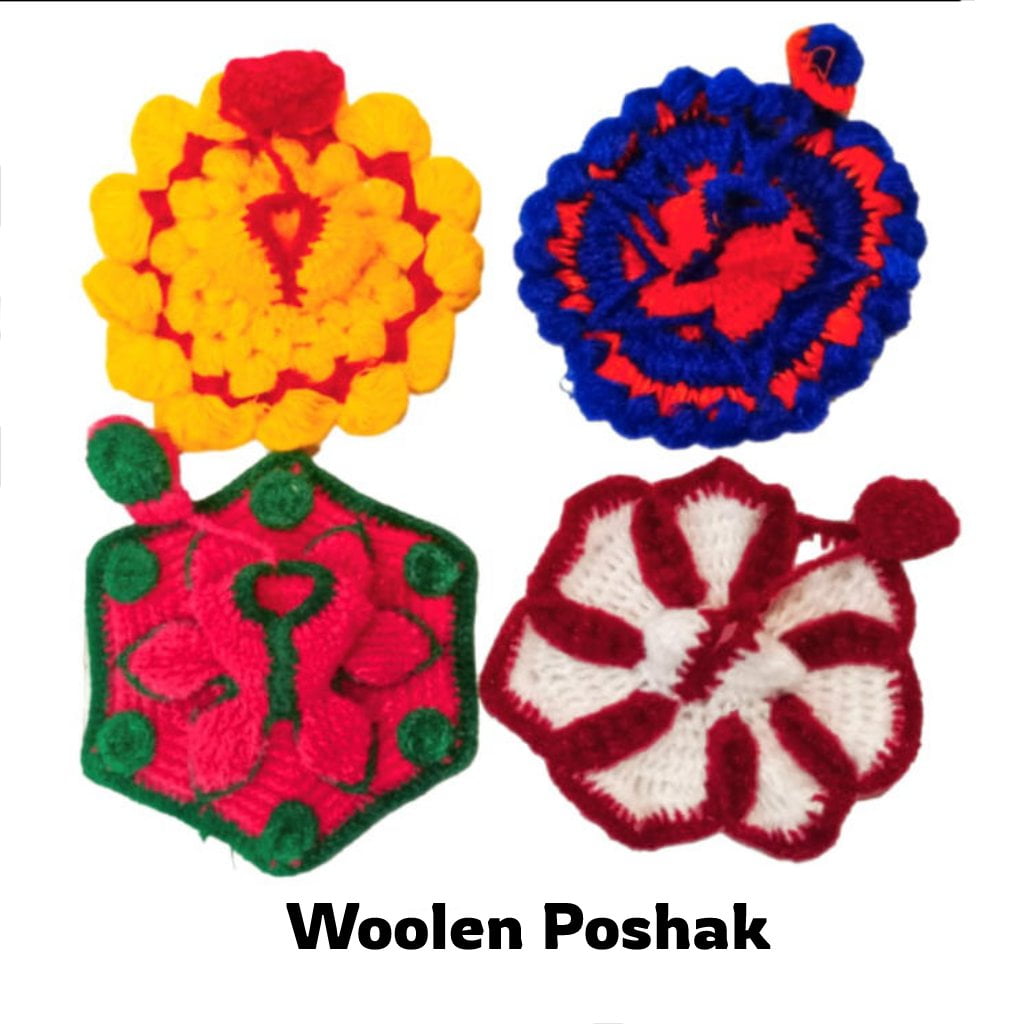 Woolen Plain Dress - Laddu Gopal / Kanha Ji (1 Pc)