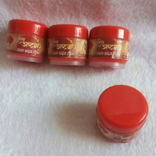 Red chandan/sandalwood paste for pooja