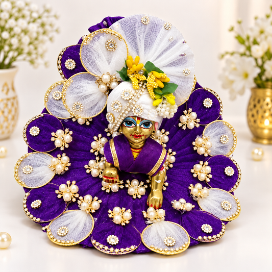 Laddu Gopal Diwali Special Dress with Beautiful Embroidery Purple