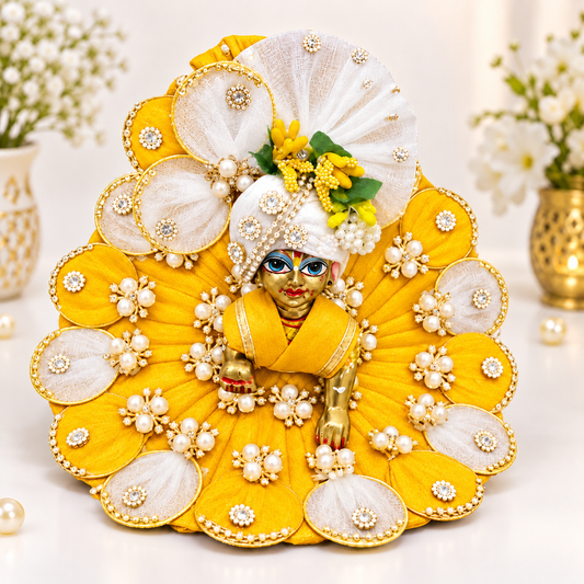 Laddu Gopal Designer Diwali Dress for Bal Gopal Yellow