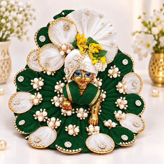 Kanha Ji Diwali Poshak – Traditional Laddu Gopal Dress Green