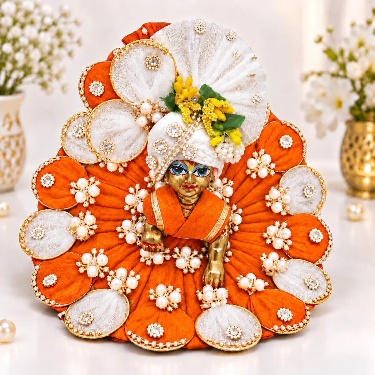 Laddu Gopal Festival Dress – Diwali Special Poshak Orange