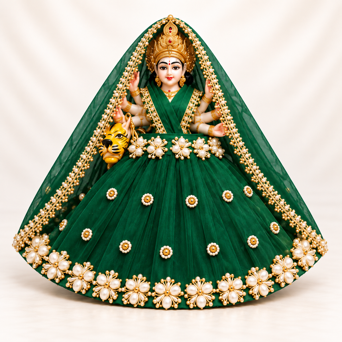 Sherawali Mata Poshak | Mata Rani Dress | Navratri Shringar