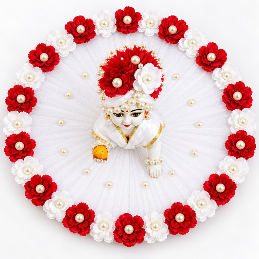 Kanha Ji Diwali Dress – Fancy Bal Gopal Festival Poshak Red