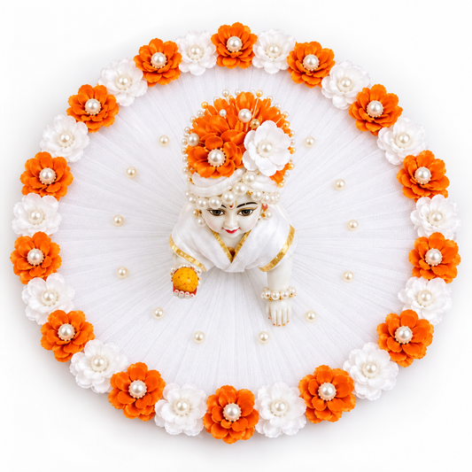 Laddu Gopal Diwali Poshak – Beautiful Festive Dress for Kanha Ji Orange