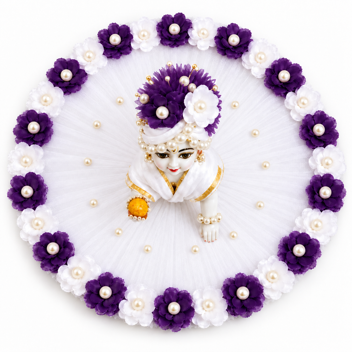 Bal Gopal Diwali Special Poshak – Elegant Kanha Ji Dress Purple