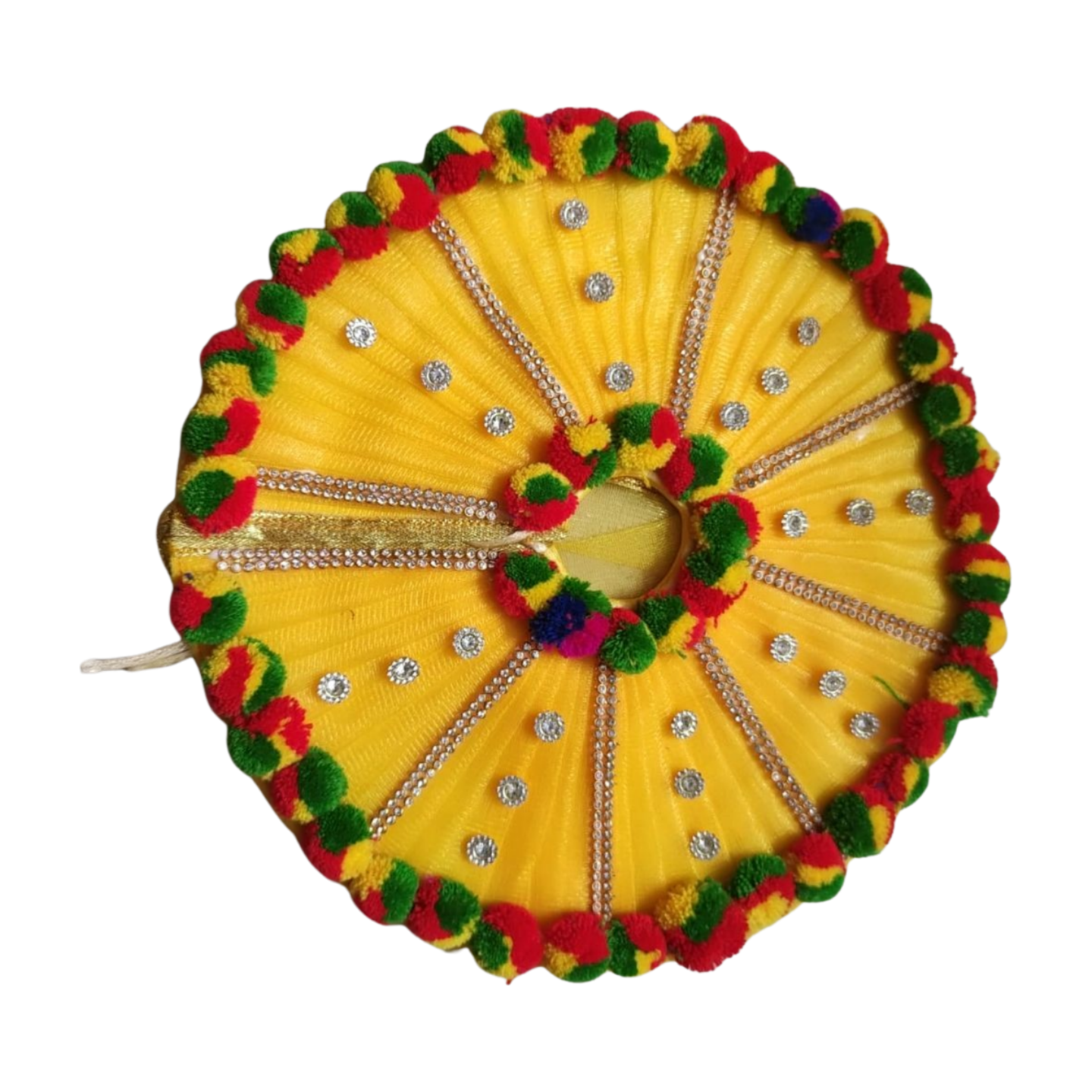 Janmashtmi special Yellow Heavy Poshak with Pagdi for Laddu Gopal ji