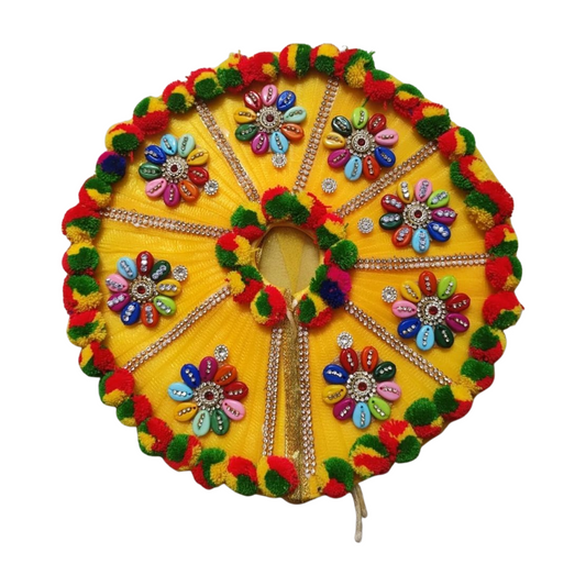 Janmashtmi special Yellow Heavy Poshak with Pagdi for Laddu Gopal ji