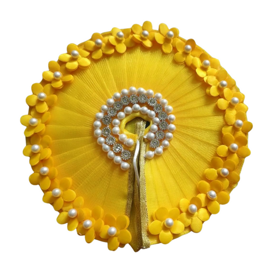 Janmashtmi special Yellow Heavy Poshak with Pagdi for Laddu Gopal ji