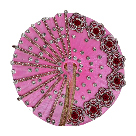 Janmashtmi special Pink Heavy Poshak with Pagdi for Laddu Gopal ji