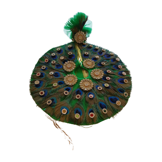 Hariyali Teej special Mor Pankh Poshak with Pagdi for Laddu Gopal ji