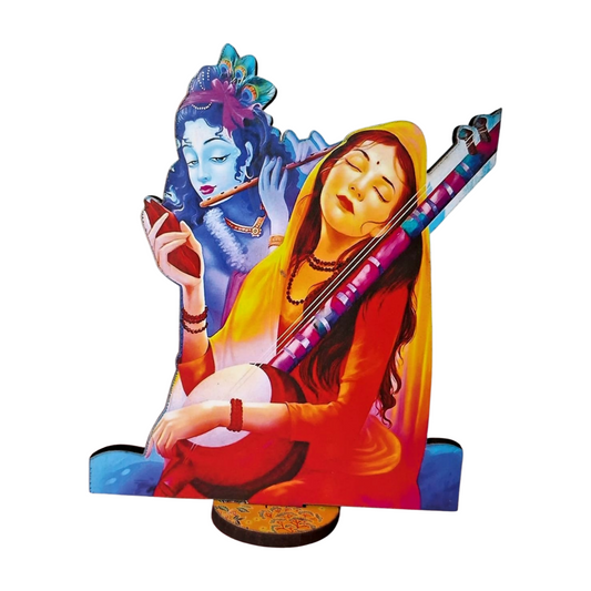 Meera Wooden Cutouts for Laddu Gopal Ji Janmashtami Décor