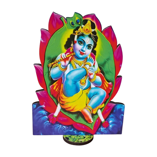 Bal gopal Wooden Cutouts for Laddu Gopal Ji Janmashtami Décor