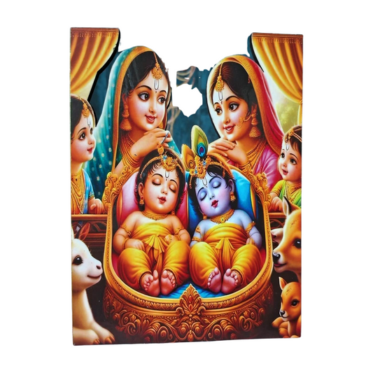 Bal gopal Wooden Cutouts for Laddu Gopal Ji decor
