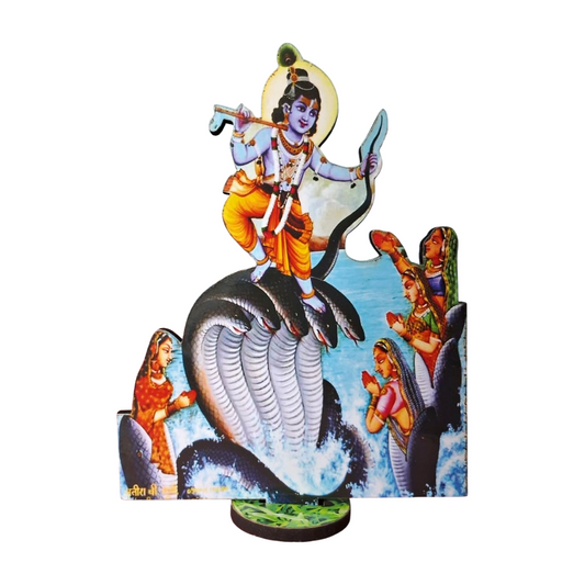 Festive Wooden Cutouts for Laddu Gopal Ji