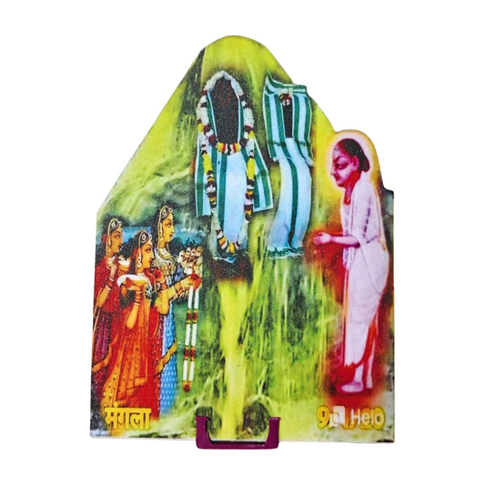 Laddu Gopal Ji Janmashtami Wooden Decoration Cutouts (6Inch)
