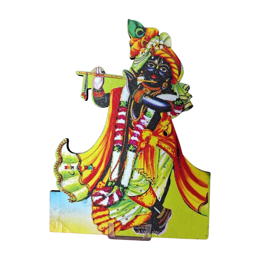 Wooden Cutouts for Laddu Gopal Ji Janmashtami Décor Krishna (6Inch)