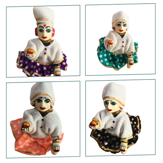 Laddu Gopal Winter Woolen Kurta Dhoti Set Pack of 4