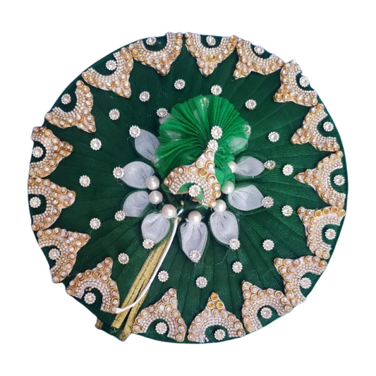 Teej special Green Heavy Poshak with Pagdi for Laddu Gopal ji