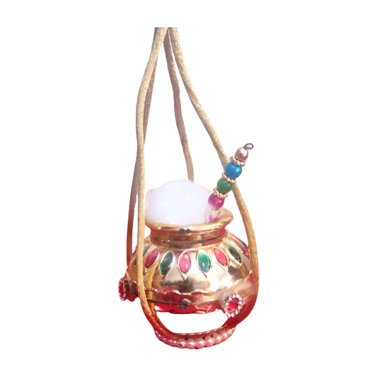 Meenakari Hanging Dahi Handi for Laddu Gopal ji