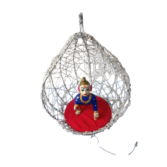 Pearl Hanging Jhula for Laddu Gopal Ji
