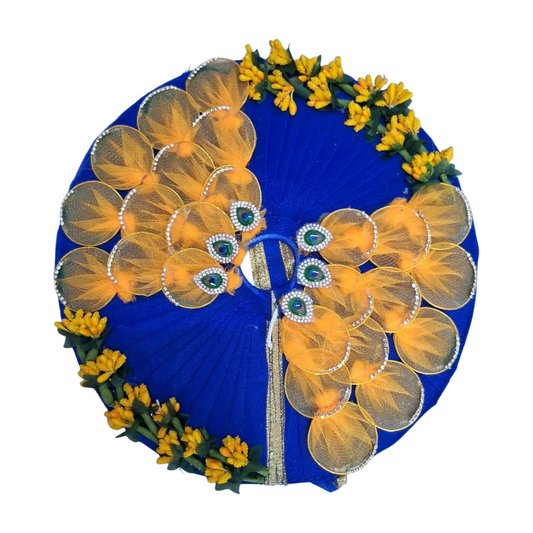 Janmashtmi special Blue Heavy Poshak with Pagdi for Laddu Gopal ji