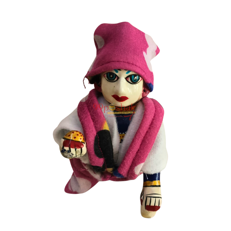 Laddu Gopal Woollen Bib Suit Jumpsuit - Mix Color