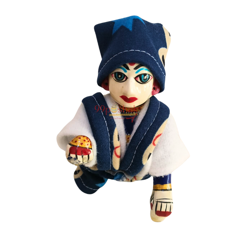 Laddu Gopal Woollen Bib Suit Jumpsuit - Mix Color