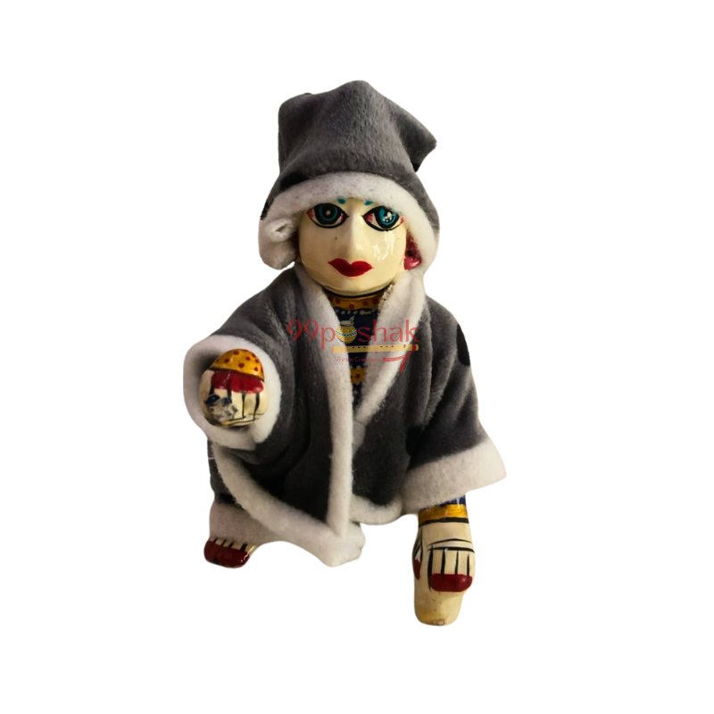 Laddu Gopal Winter Velvet Night Suit - Mix Color